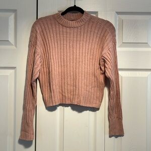 Blush Striped Knit Sweater